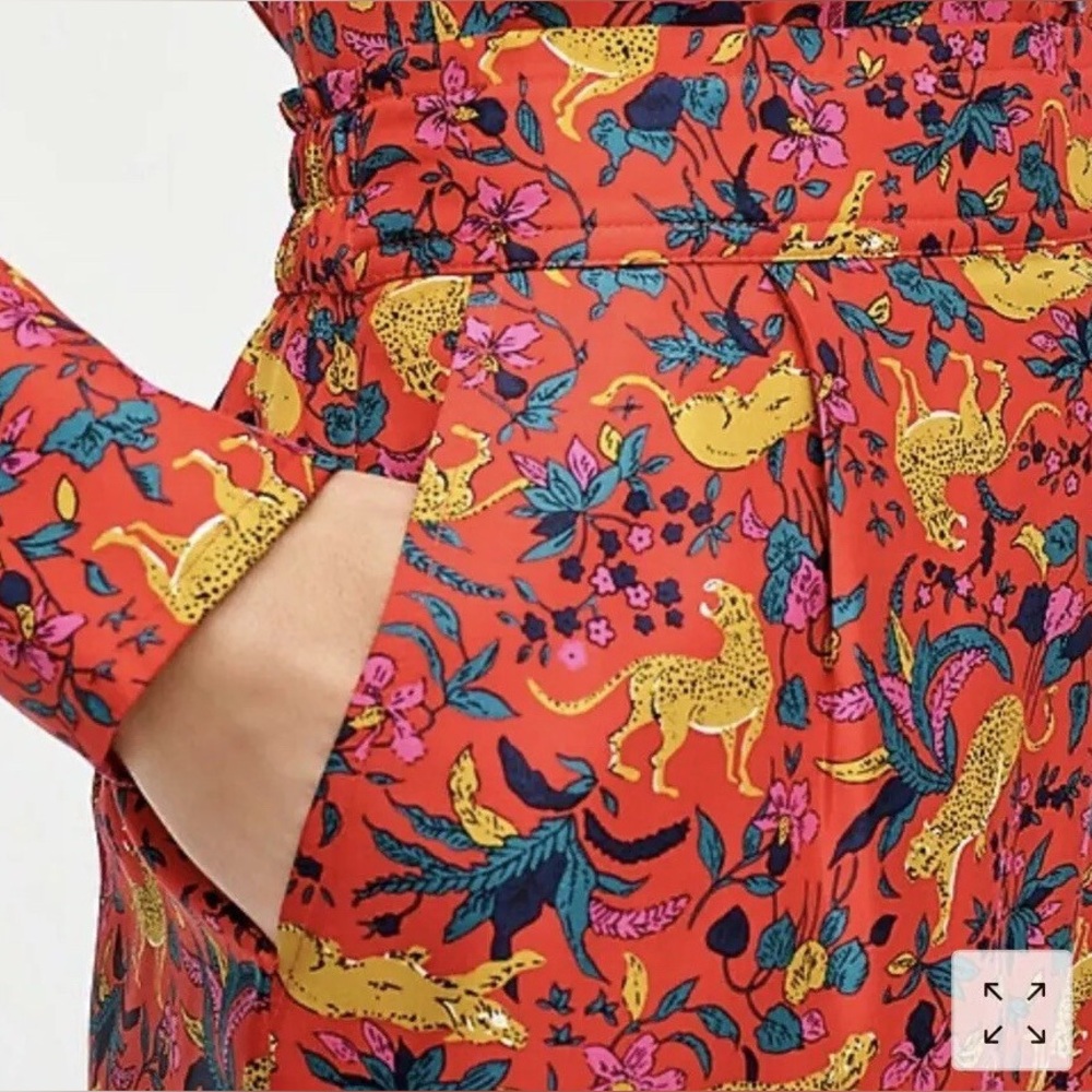 J Crew Collection Silk Jungle Print Pants - Picture 7 of 7